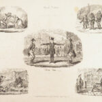 1827 George CRUIKSHANK 1ed Illustrations of Time Cartoon Sketch ART Humor RARE