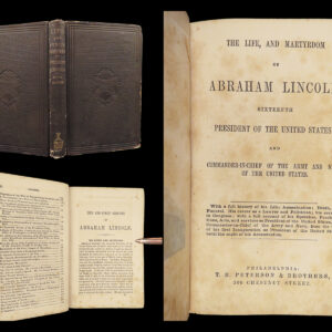 1865 Abraham Lincoln 1st Life & Assassination 16th US President by Williamson