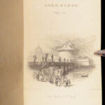 1854 EXQUISITE Works Lord Byron English Romantic Poetry 10v SET in FINE BINDING