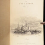 1854 EXQUISITE Works Lord Byron English Romantic Poetry 10v SET in FINE BINDING