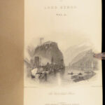 1854 EXQUISITE Works Lord Byron English Romantic Poetry 10v SET in FINE BINDING