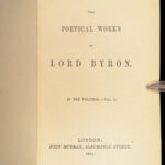 1854 EXQUISITE Works Lord Byron English Romantic Poetry 10v SET in FINE BINDING