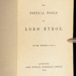 1854 EXQUISITE Works Lord Byron English Romantic Poetry 10v SET in FINE BINDING