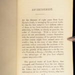 1854 EXQUISITE Works Lord Byron English Romantic Poetry 10v SET in FINE BINDING