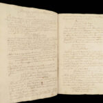1730 Handwritten Latin Manuscript on Logic and Moral Philosophy by Will. Marzin