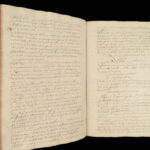 1730 Handwritten Latin Manuscript on Logic and Moral Philosophy by Will. Marzin