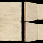 1730 Handwritten Latin Manuscript on Logic and Moral Philosophy by Will. Marzin