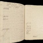 1730 Handwritten Latin Manuscript on Logic and Moral Philosophy by Will. Marzin