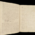 1730 Handwritten Latin Manuscript on Logic and Moral Philosophy by Will. Marzin