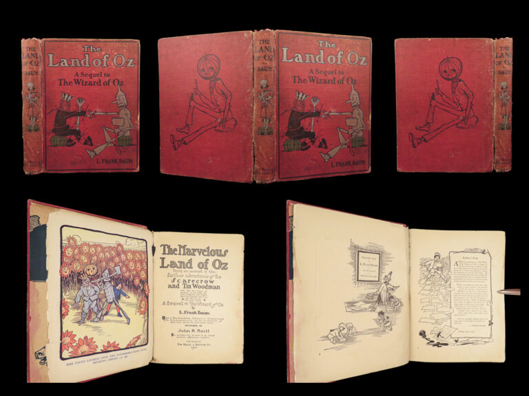 Image of 1904 Wizard of Oz 1st Marvelous Land of Oz Sequel to L. Frank Baum Illustrated