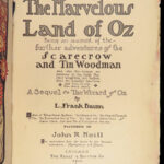 1904 Wizard of Oz 1st Marvelous Land of Oz Sequel to L. Frank Baum Illustrated