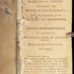 1802 INDIANS 1st ed Memoirs & Adventures of Matthew Phelps | Natchez Louisiana