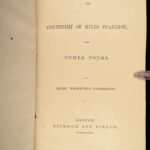 1858 1st/1st Courtship of Miles Standish by Wadsworth Longfellow w/ Slipcase