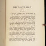 1910 Arctic Voyages 1st ed North Pole by Robert Peary | w/ MAP & Teddy Roosevelt