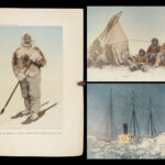 1910 Arctic Voyages 1st ed North Pole by Robert Peary | w/ MAP & Teddy Roosevelt
