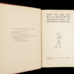 1927 Winnie the Pooh 1ed MILNE Now We Are Six Children’s Classic Shepard ART