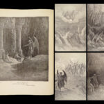 1890 John Milton Paradise Lost Gustave Dore Gallery Illustrated FOLIO Literature