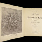 1890 John Milton Paradise Lost Gustave Dore Gallery Illustrated FOLIO Literature