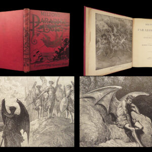 1890 ENORMOUS John Milton Paradise Lost Gustave Dore Gallery Illustrated FOLIO