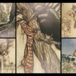 1910 Peter Pan in Kensington Gardens JM Barrie Arthur Rackham COLOR Illustrated