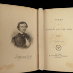 1875 Edgar Allan Poe Raven Bells Poetic Principle OCCULT Horror Poetry Memoir