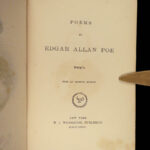 1875 Edgar Allan Poe Raven Bells Poetic Principle OCCULT Horror Poetry Memoir