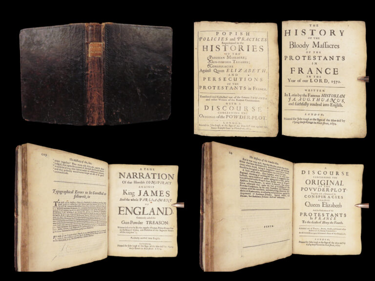 Image of 1688 Popish Policies & Practices | Catholic Gunpowder Treason Huguenot France