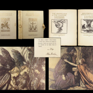 1910 SIGNED Arthur Rackham ART | Wagner Ring of Niblung 2v 1st edition Set