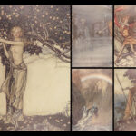 1910 SIGNED Arthur Rackham ART | Wagner Ring of Niblung 2v 1st edition Set