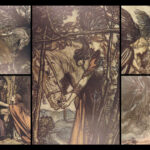 1910 SIGNED Arthur Rackham ART | Wagner Ring of Niblung 2v 1st edition Set