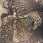 1910 SIGNED Arthur Rackham ART | Wagner Ring of Niblung 2v 1st edition Set
