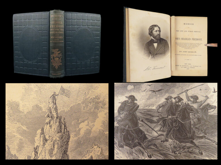Image of 1856 Memoirs of John C Fremont by Bigelow 1st Voyages in California Oregon Trail