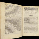 1558 Paolo Giovio Lives of Visconti & Sforza MILAN Medieval Italy Italian Plutarch