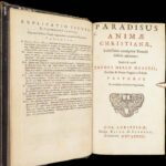 1683 Paradisus Animae by Merlo Horstius German ASCETICISM Illustrated Prayers