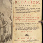 1721 Thomas Gage Voyages in MEXICO & Nicaragua | Aztec Ruins & New World MAPS
