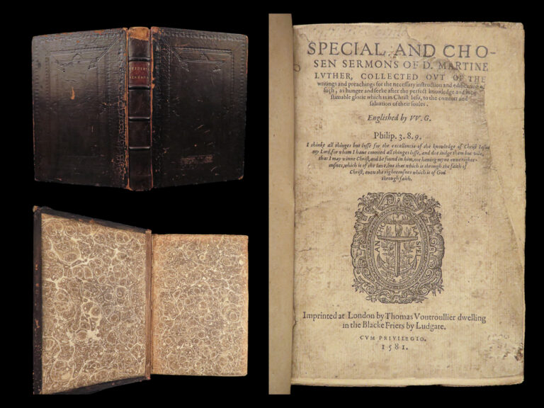 Image of 1581 Martin Luther Bible Sermons Lutheran | Black Letter ENGLISH Vautrollier