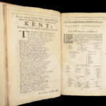 1659 History of Kent England by Philipot | 1st edition Folio Villare Cantianum
