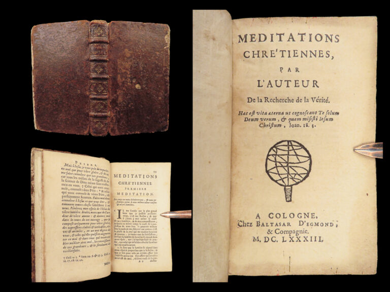 Image of 1683 Philosophy 1st ed Nicolas Malebranche Christian & Metaphysics Meditations