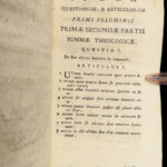 1771 Summa Theologica by Thomas Aquinas | 6v Vellum Padua edition