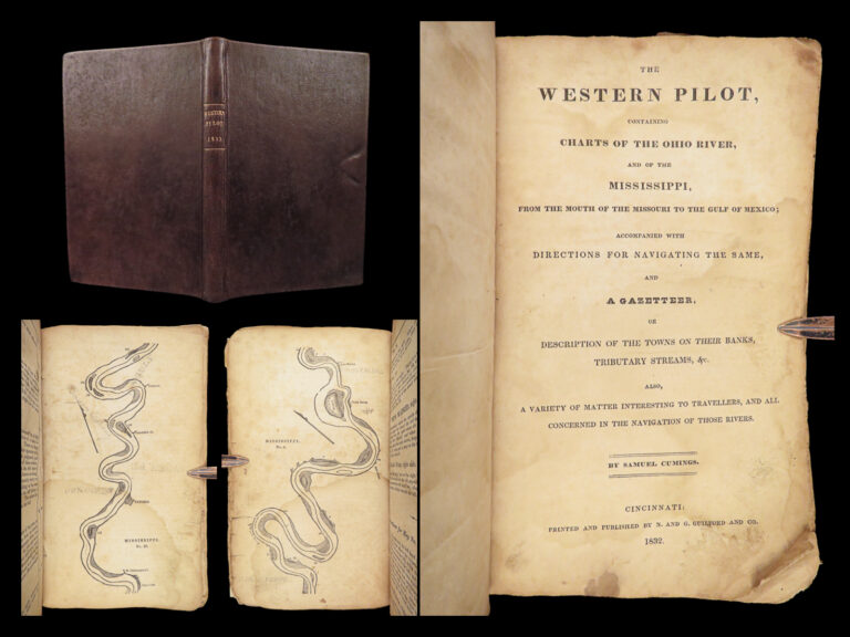 Image of 1832 The Western Pilot Ohio River & Mississippi River Navigation Voyages 43 MAPS