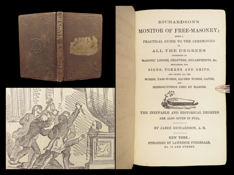 Image of 1860 Masonic SECRET Ceremonies | Monitor of Freemasonry by Jabez Richardson