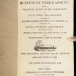 1860 Masonic SECRET Ceremonies | Monitor of Freemasonry by Jabez Richardson