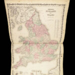 1863 Johnson Family ATLAS Geography Color MAPS Texas California New York HUGE
