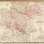 1863 Johnson Family ATLAS Geography Color MAPS Texas California New York HUGE
