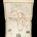 1863 Johnson Family ATLAS Geography Color MAPS Texas California New York HUGE