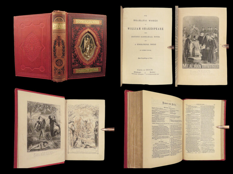 Image of 1882 BEAUTIFUL Works of Shakespeare Plays Romeo & Juliet Tempest Julius Caesar