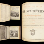 1884 RARE Holman Holy BIBLE Old & New Testaments Maps HUGE Philadelphia BINDING