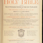 1884 RARE Holman Holy BIBLE Old & New Testaments Maps HUGE Philadelphia BINDING
