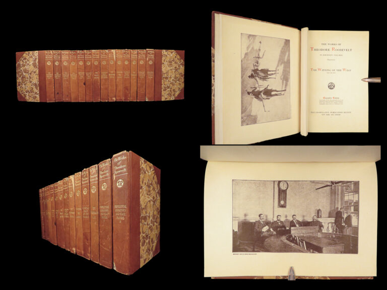 Image of 1910 Theodore Roosevelt Winning of the West Americana Hunting Trips INDIAN Wars 14v