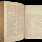 1784 MASSIVE Dictionary of the English Language by Samuel Johnson | Fine Leather